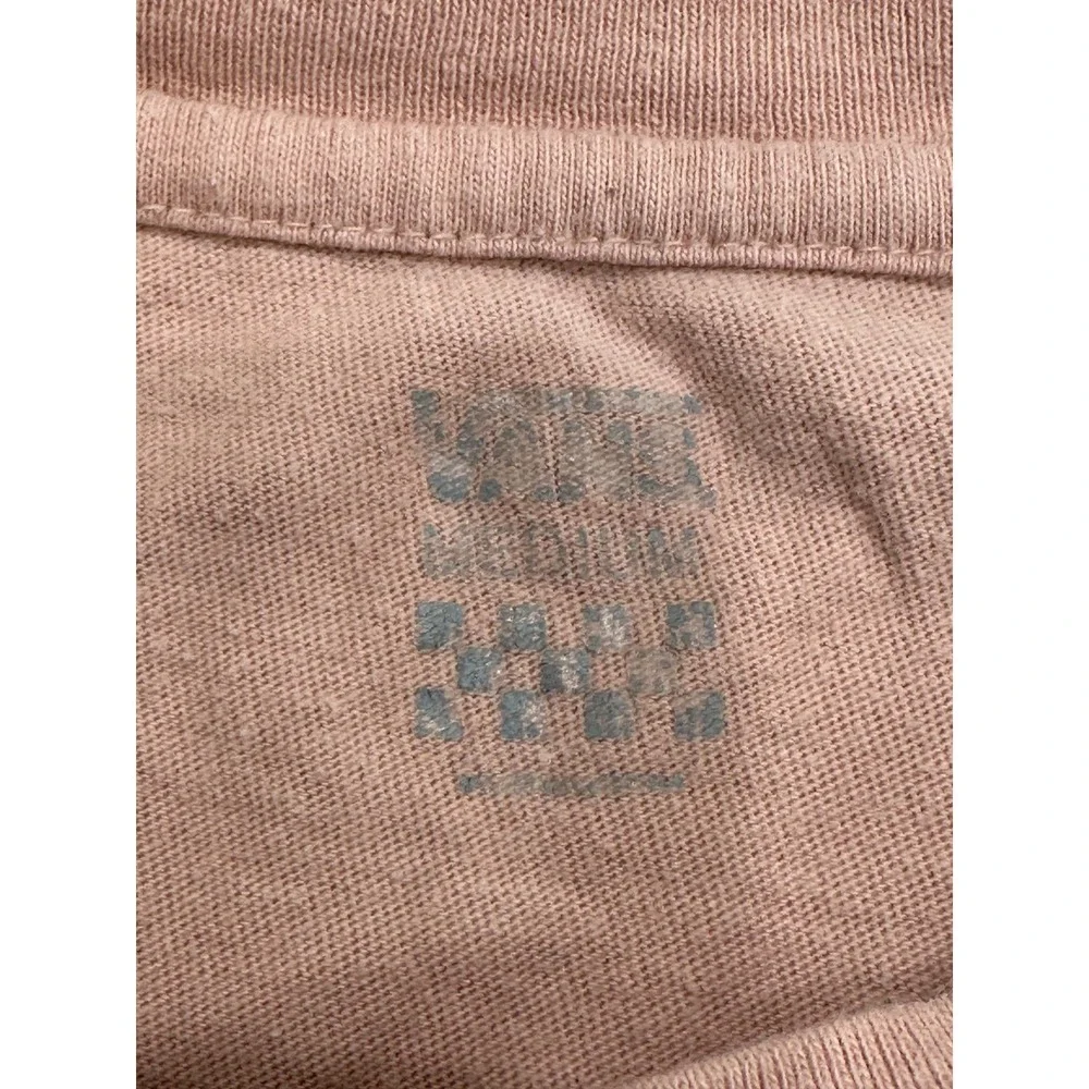 Vans Shirt Girls Medium Long‎ Sleeve Lightweight Peach Girl Gang Sleeve Print
